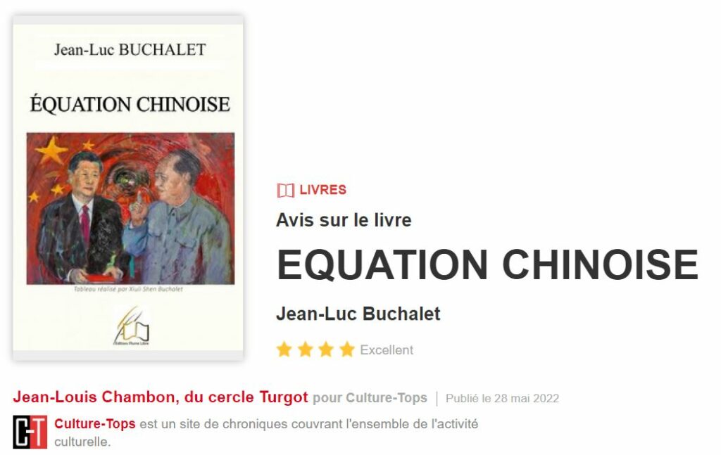 Equation chinoise de Jean-Luc Buchalet dans Culture tops Ouest France