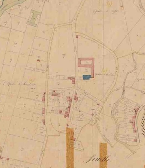 Plan de la ville en 1825, Plan cadastral napoléonien, Section L1, AD 32  