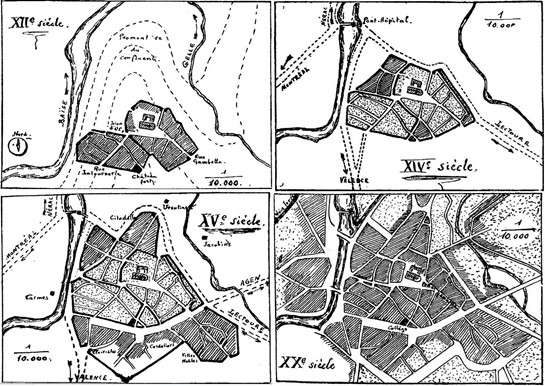 Evolution de la ville, Z. Bacqué, BSAG , 1924